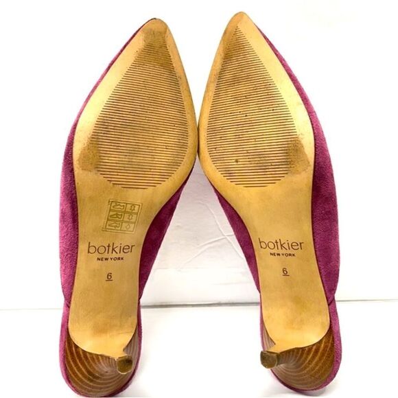 Botkier NY Womens Perry Kitten Heel Suede Mule in Azalea 6M - Picture 7 of 10